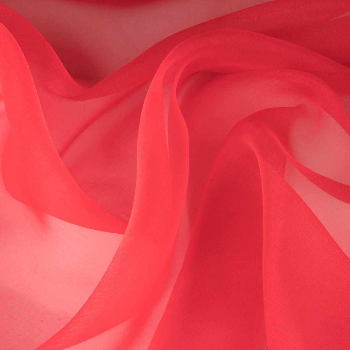 Organza de polyester rouge - Ribes y Casals