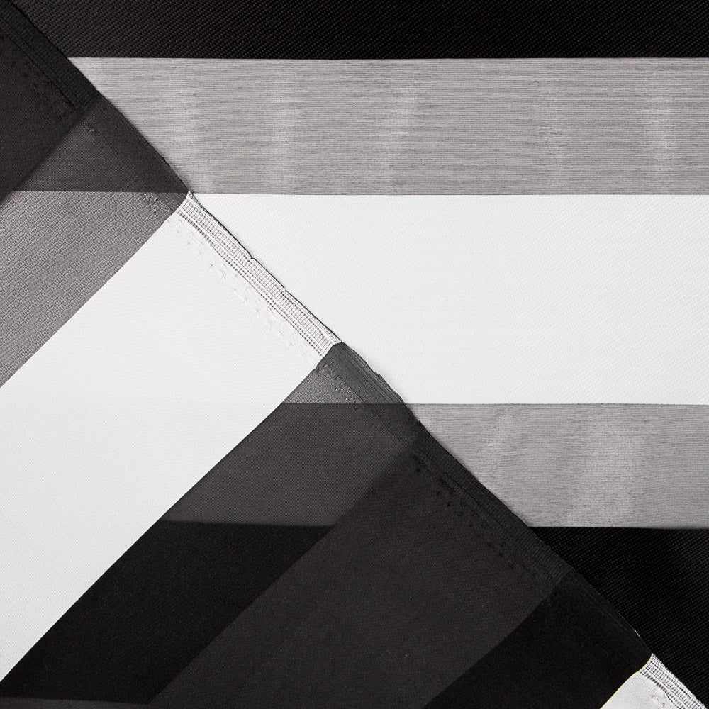 Organza Rayures Noir Blanc - Ribes y Casals