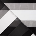 Organza Rayures Noir Blanc - Ribes y Casals