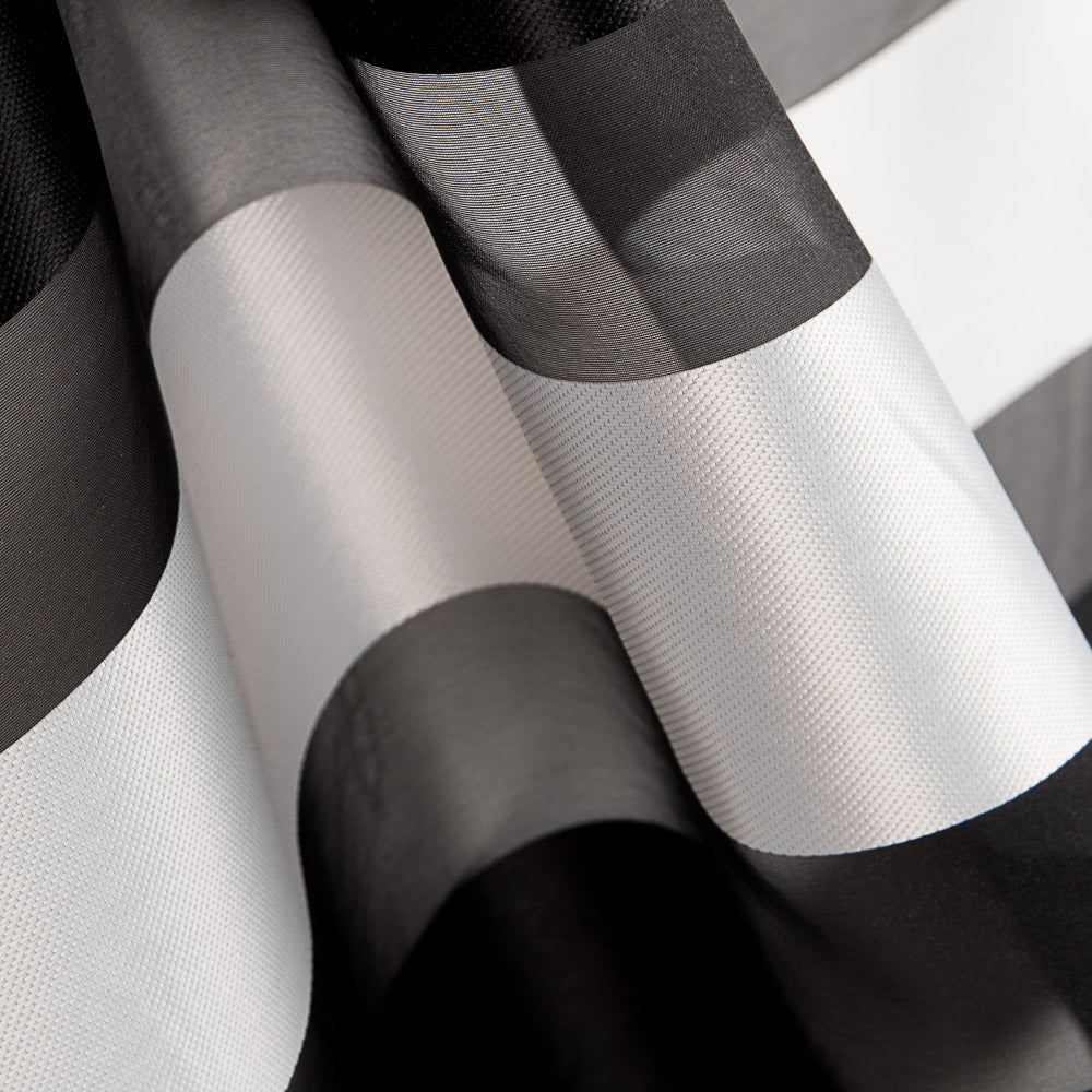 Organza Rayures Noir Blanc - Ribes y Casals