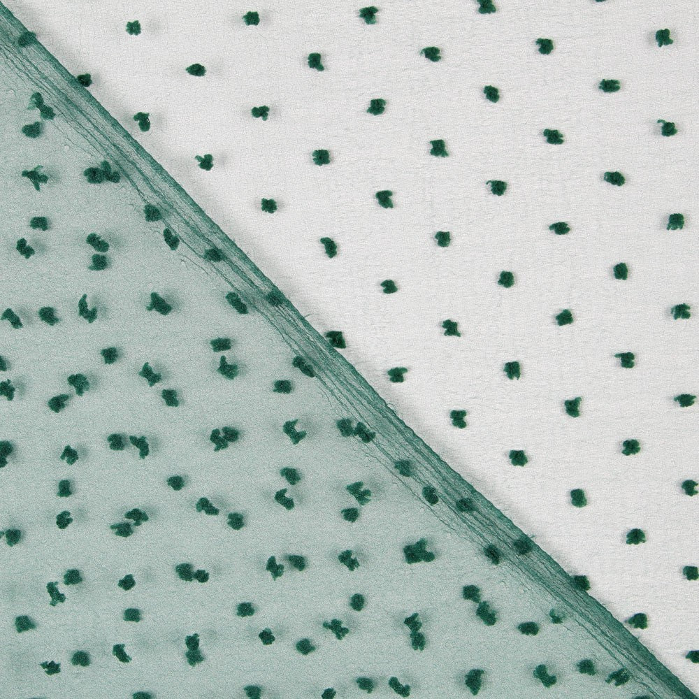 Organza Plumeti Vert Fôret - Ribes y Casals