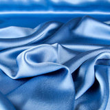 Retal Otomán Satén de Triacetato Azul Cielo 80x145 cm - Ribes y Casals