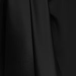 Ottoman Satiné de Tri-acétate Noir - Ribes y Casals