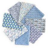 Pack Patchwork Coton Liberty Bleu - Ribes y Casals