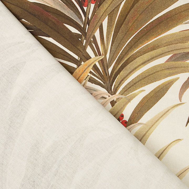 Toile de coton imprimée « Palmiers tropicals ocre » - Ribes y Casals