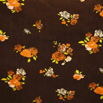 Velours Côtelé Fleurs Oranges - Ribes y Casals