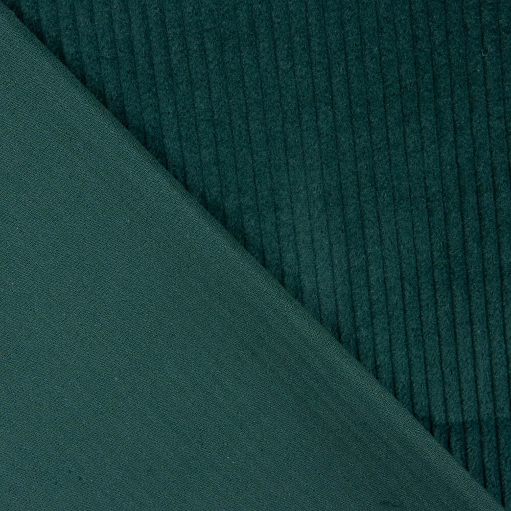 Velours côtelé élastique vert émeraude - Ribes y Casals