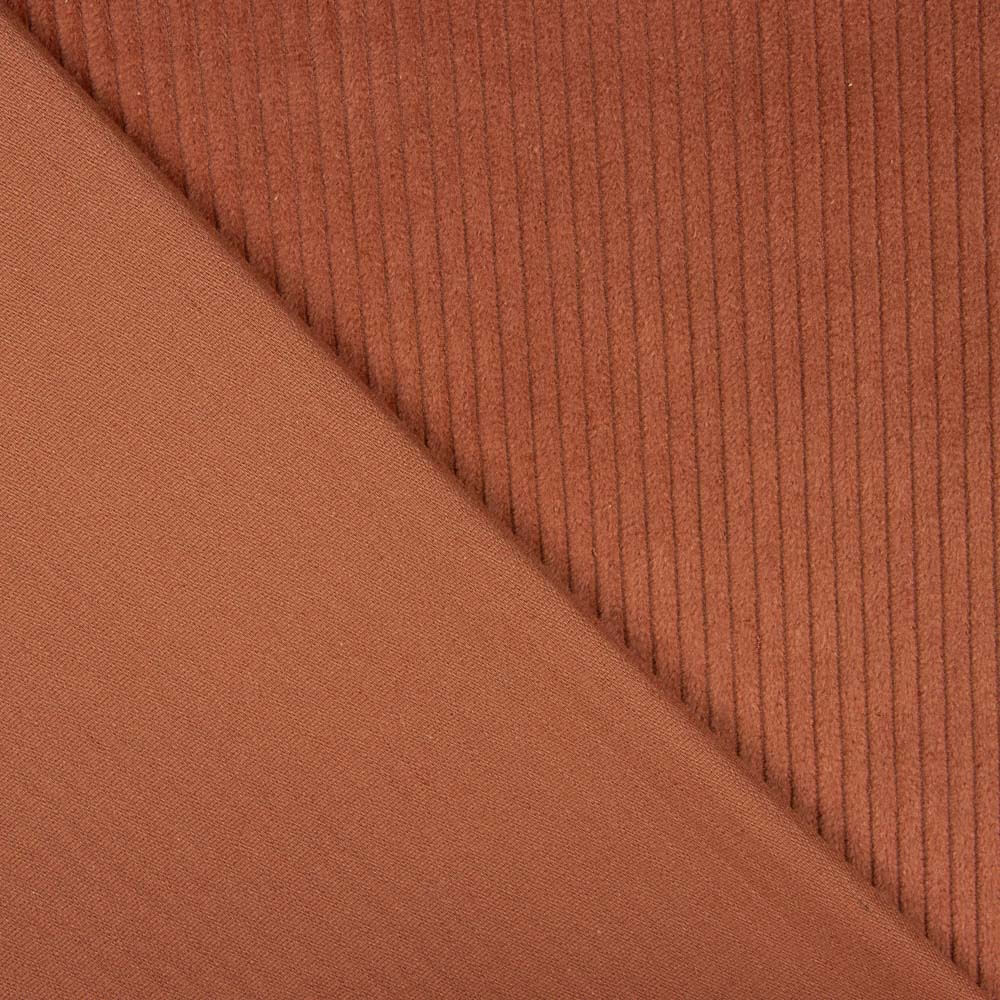 Velours côtelé élastique rouge brique - Ribes y Casals