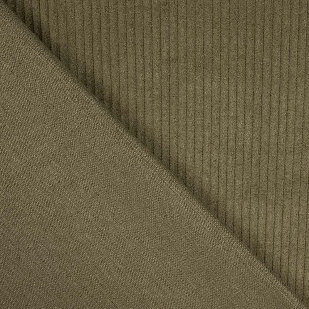 Velours côtelé élastique Vert militaire - Ribes y Casals