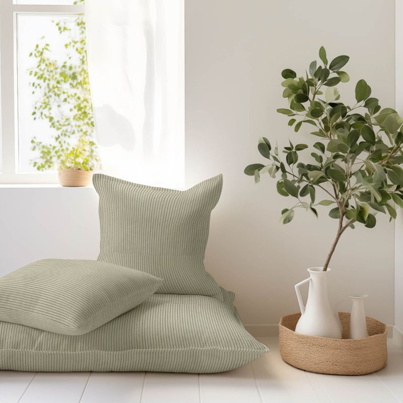 Confection d&#39;un lot de Coussins Velours côtelé - Ribes y Casals