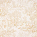 Panama Imprimé Toile de Jouy Sable - Ribes y Casals