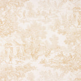 Panama Imprimé Toile de Jouy Sable - Ribes y Casals