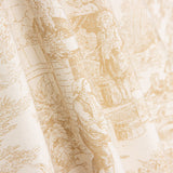 Panama Imprimé Toile de Jouy Sable - Ribes y Casals