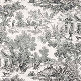 Panama Noir Toile de Jouy Noir - Ribes y Casals