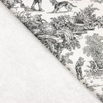 Panama Noir Toile de Jouy Noir - Ribes y Casals