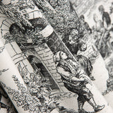 Panama Noir Toile de Jouy Noir - Ribes y Casals