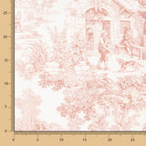 Imprimé Toile de Jouy Rouge Panama - Ribes y Casals