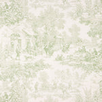 Panama Imprimé Toile de Jouy Vert Pomme - Ribes y Casals