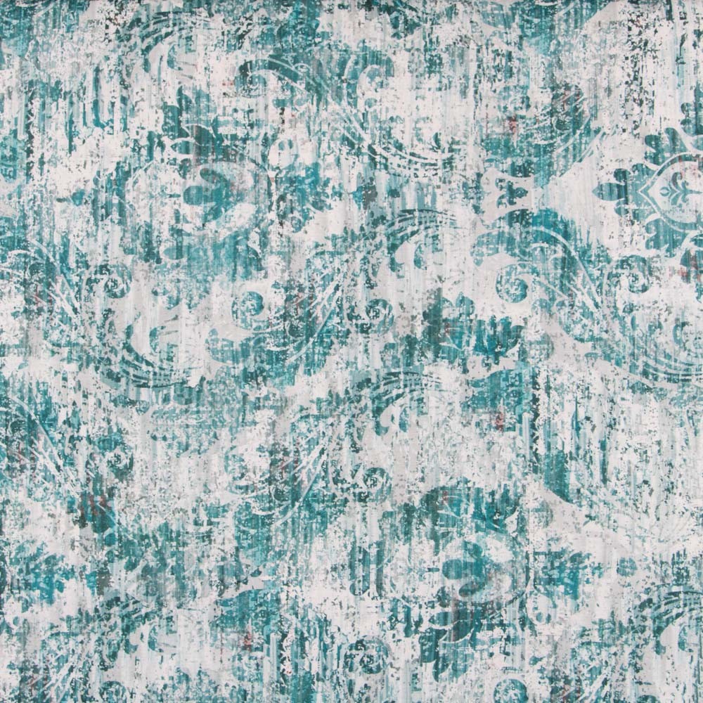 Tapisserie Panama Abstrait Turquoise - Ribes y Casals