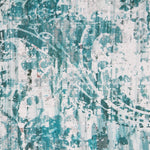 Tapisserie Panama Abstrait Turquoise - Ribes y Casals