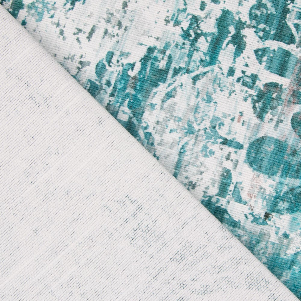 Tapisserie Panama Abstrait Turquoise - Ribes y Casals