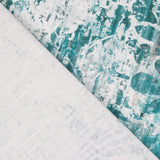 Tapisserie Panama Abstrait Turquoise - Ribes y Casals