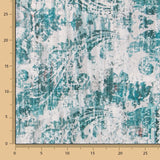 Tapisserie Panama Abstrait Turquoise - Ribes y Casals