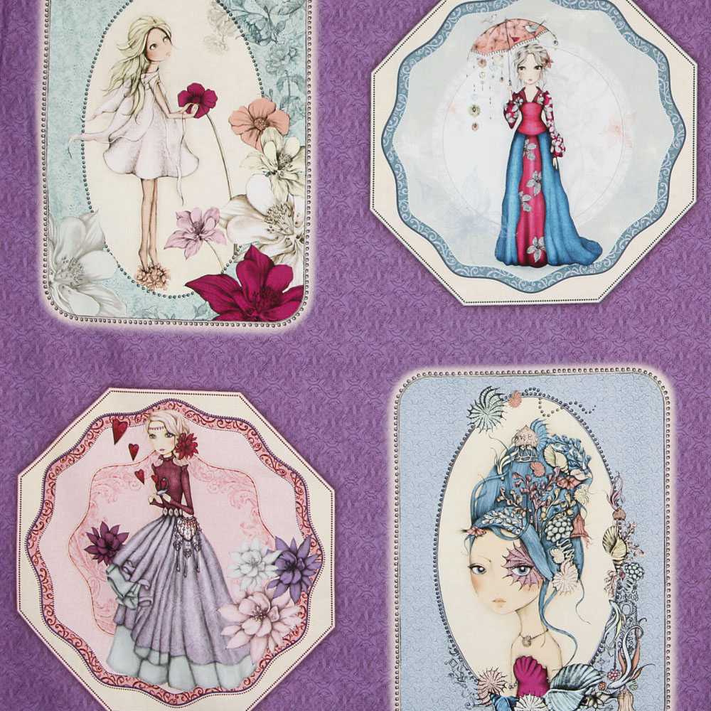 Mirabelle Midnight Garden Panneau Lila - Ribes y Casals