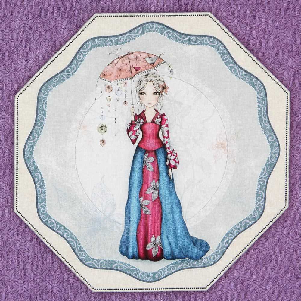 Mirabelle Midnight Garden Panneau Lila - Ribes y Casals