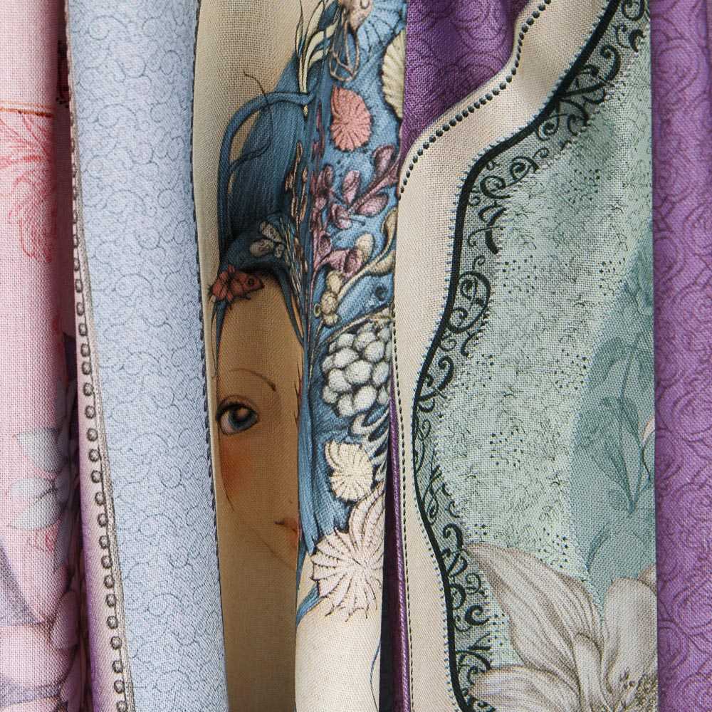 Mirabelle Midnight Garden Panneau Lila - Ribes y Casals