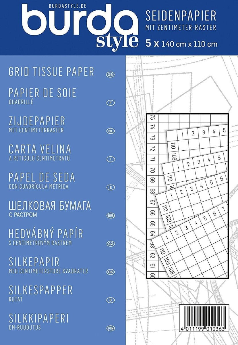 Papier de Soie Quadrillé Burda - Ribes y Casals