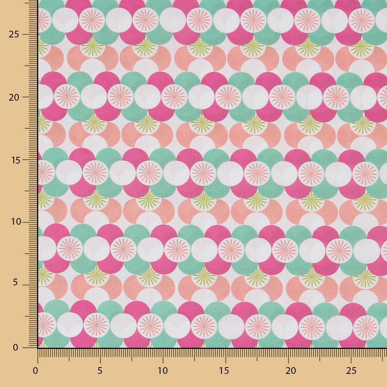 Patchwork Géométrique Fuchsia - Ribes y Casals