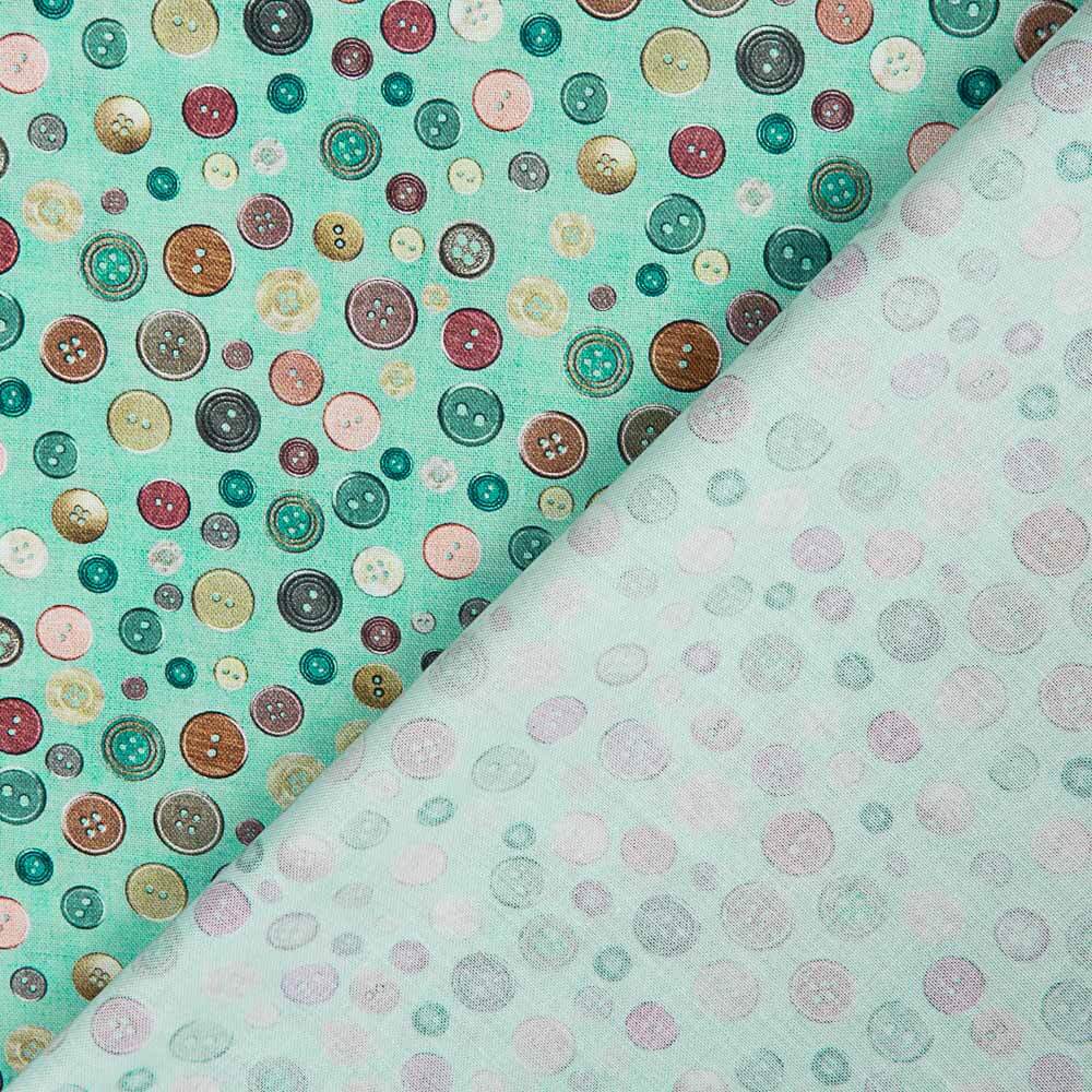 Boutons en coton patchwork - Ribes y Casals