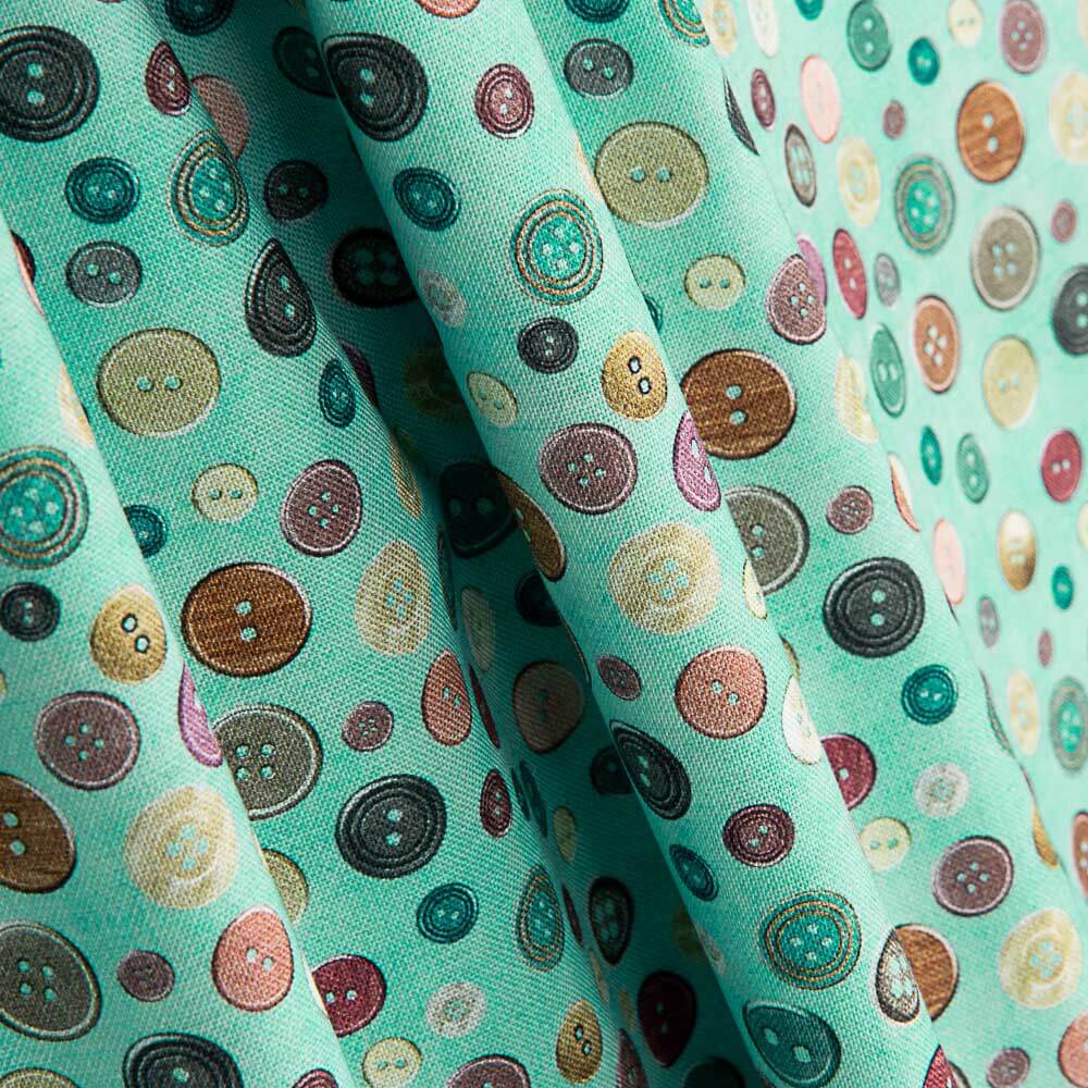 Boutons en coton patchwork - Ribes y Casals