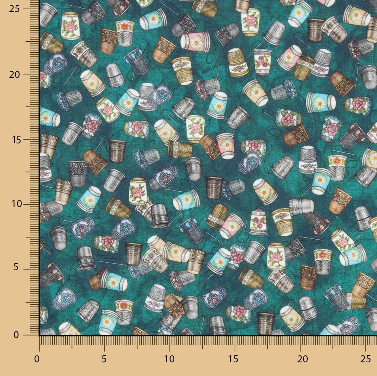 Dés à coudre en coton patchwork - Ribes y Casals