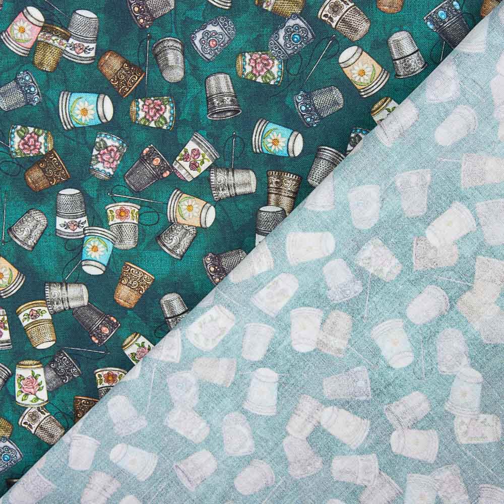 Dés à coudre en coton patchwork - Ribes y Casals