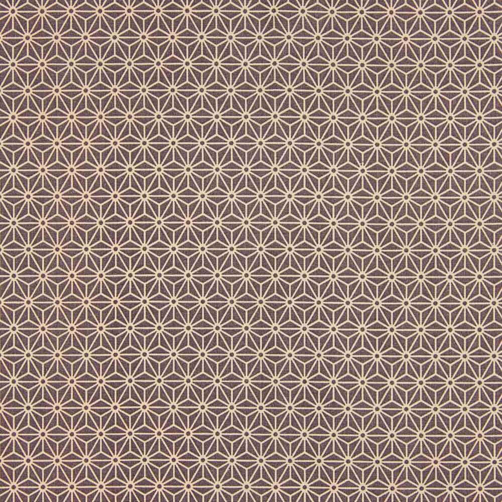 Patchwork de coton étoiles 3D violet - Ribes y Casals