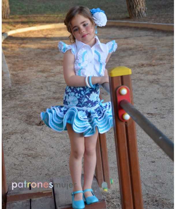 Patrón Flamenca Infantil Largo - Ribes y Casals