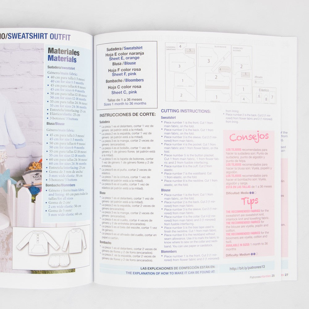 Magazine de Patrons Mode Pour Bébés Nº13 - Ribes y Casals