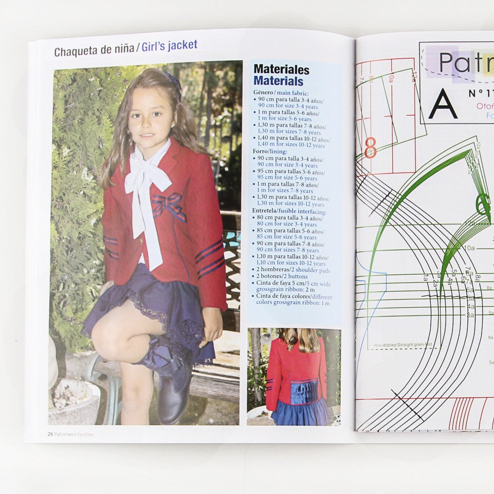 Magazine Patrons De Couture Pour Enfant Nº11 - Ribes y Casals