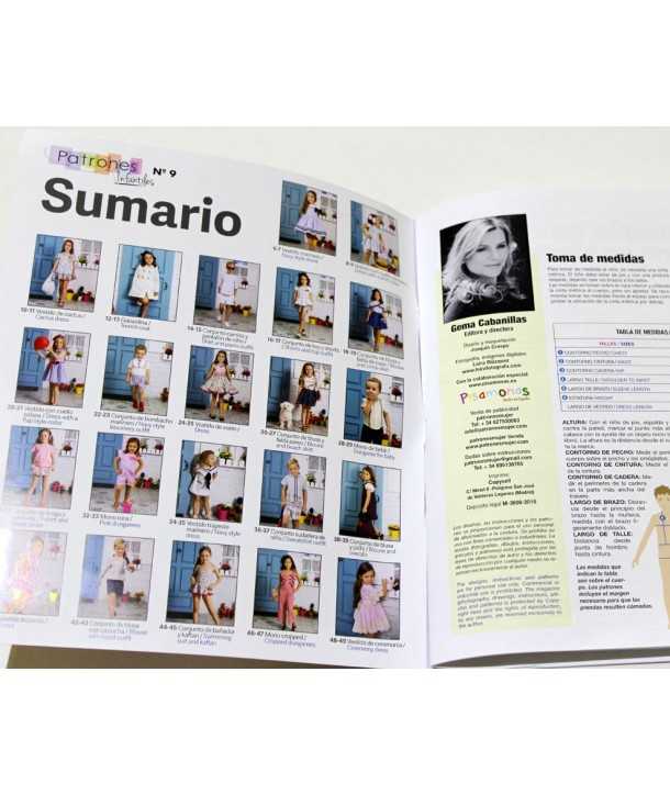 Magazine Patrons De Couture Pour Enfant Nº9 - Ribes y Casals
