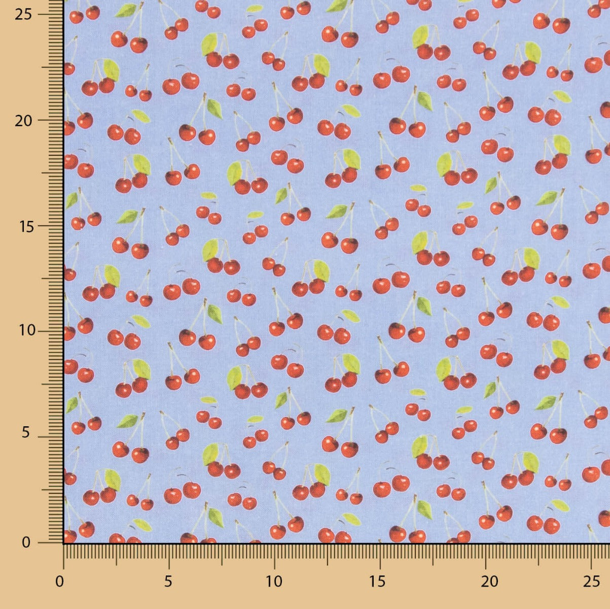 Patchwork de coton cerise bleu clair - Ribes y Casals