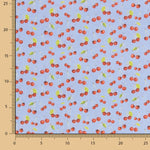 Patchwork de coton cerise bleu clair - Ribes y Casals