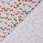 Patchwork de coton cerise vichy clair - Ribes y Casals
