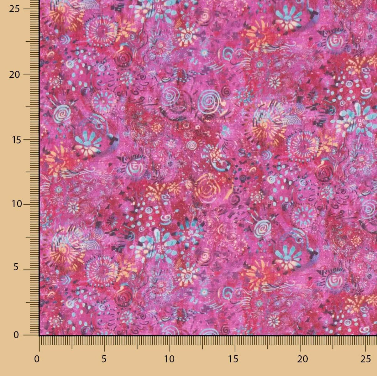 Patchwork Coton Coraux Fraise - Ribes y Casals