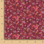 Patchwork de coton corail fuchsia - Ribes y Casals