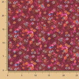 Patchwork de coton corail fuchsia - Ribes y Casals