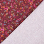 Patchwork de coton corail fuchsia - Ribes y Casals