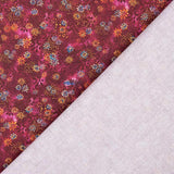 Patchwork de coton corail fuchsia - Ribes y Casals