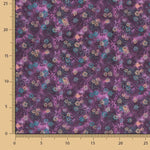 Patchwork de coton corail violet - Ribes y Casals